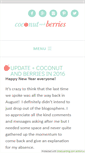 Mobile Screenshot of coconutandberries.com